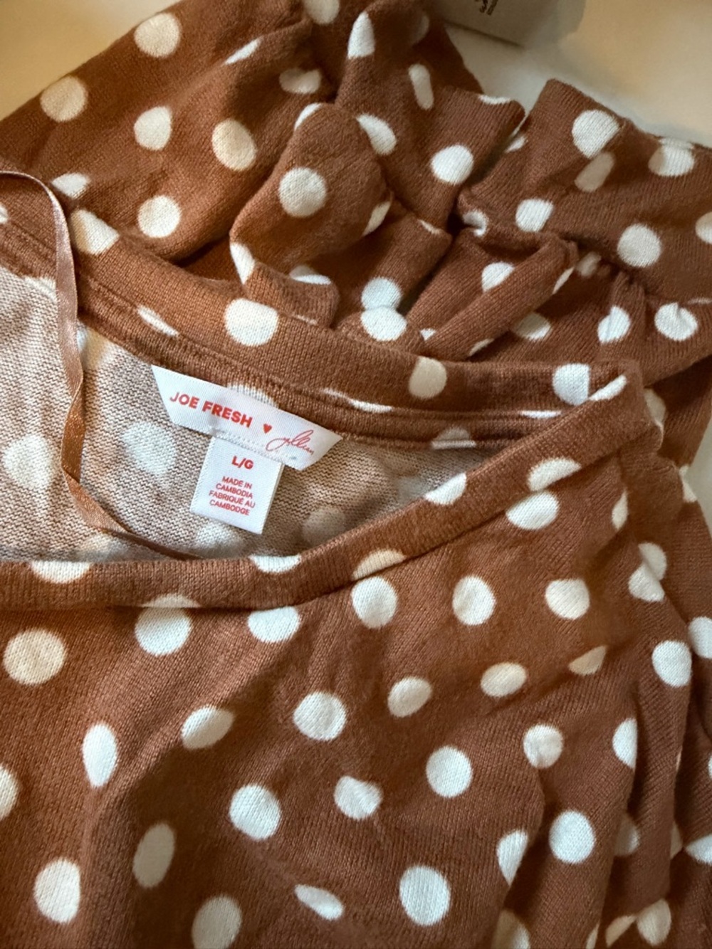 Jillian Harris x Joe Fresh polka dot peplum top - Picture 4 of 4